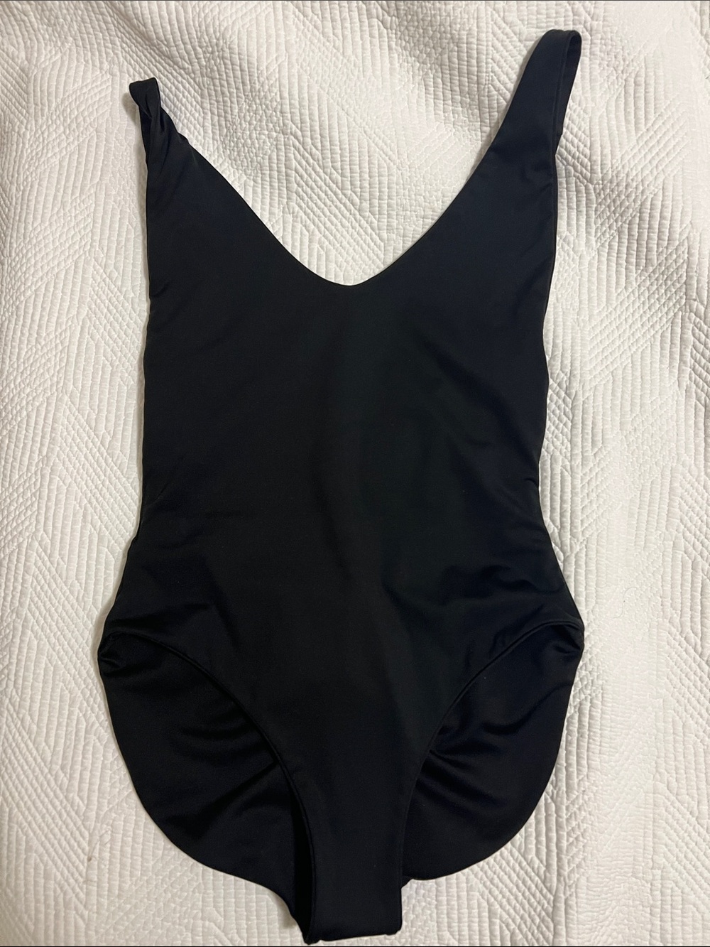 Classic Black Scoop One-Piece Swimsuit - Picture 1 of 4
